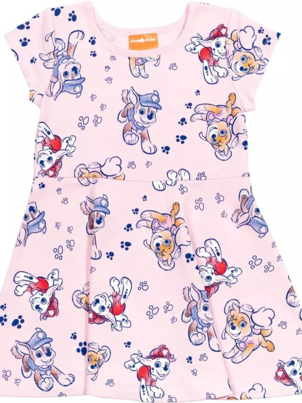 Nickelodeon, Paw Patrol Girls' Skater Dress with Skye, Chase, Marshall, Size 6